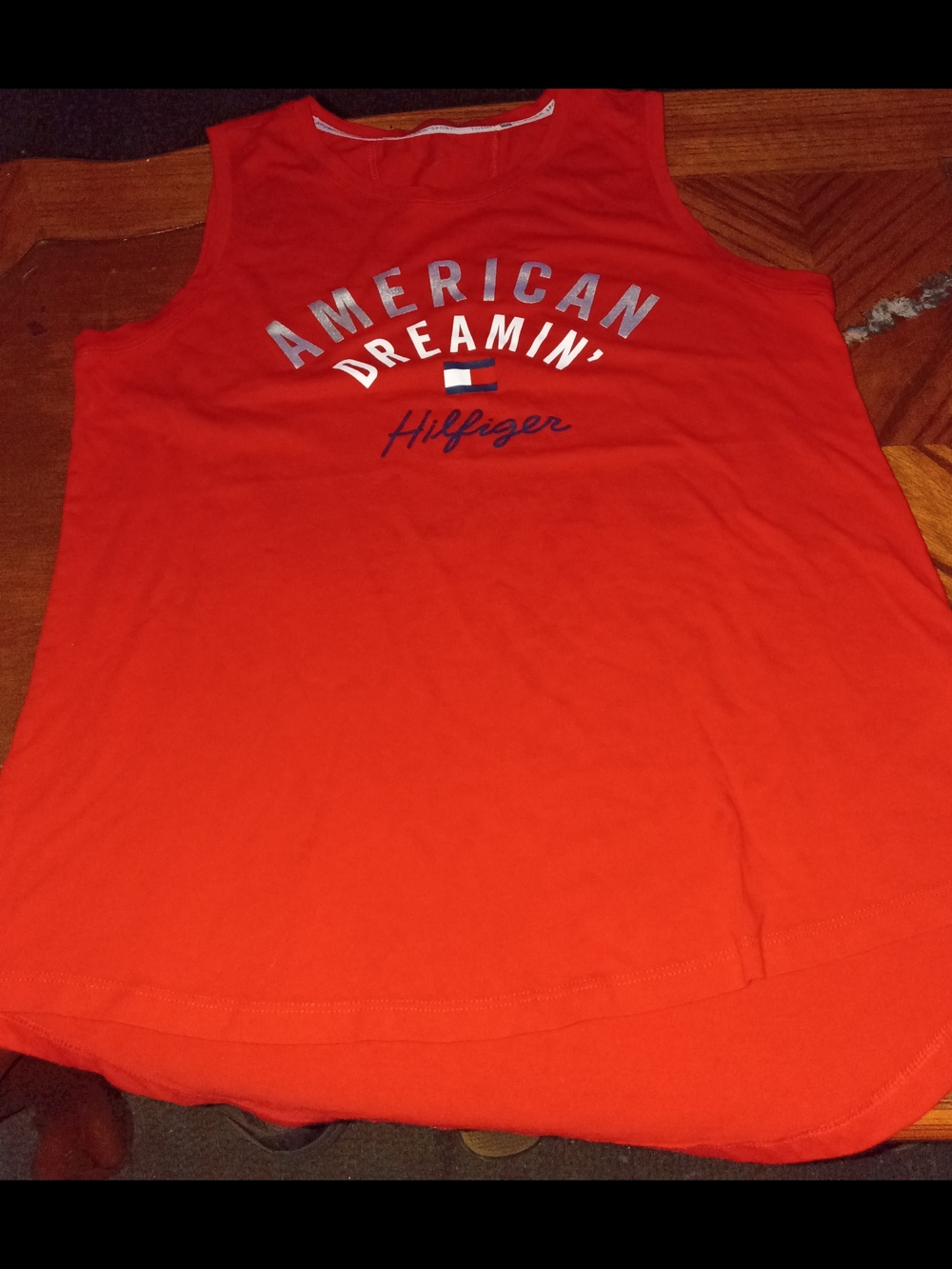Tommy Hilfiger Red "American Dreamin'" Sleeveless Tank
